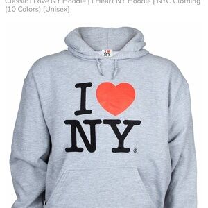 I Love NY Gray Hoodie